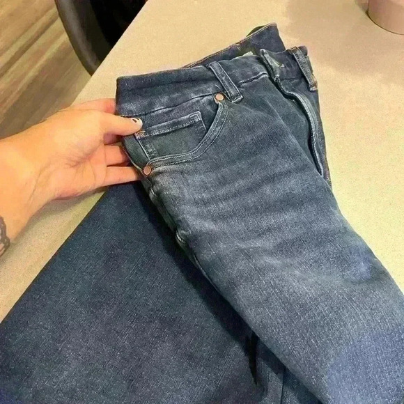 Express flare high waisted jeans distressed - Picture 13 of 15